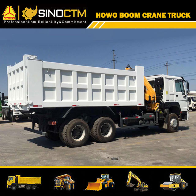 SINOTRUK HOWO 6X4 Dump Truck Crane 5T