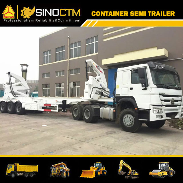 Three Axle Side Lifter Crane Semi-Trailer