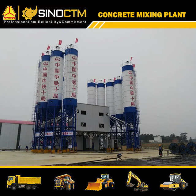 Concrete mixing plant HZS75