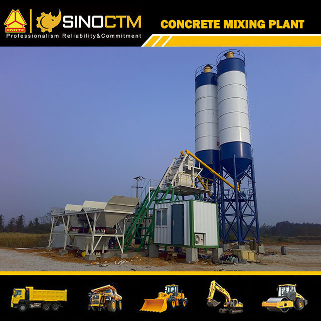 Concrete mixing plant HZS35