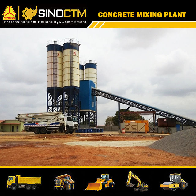 Concrete mixing plant HZS120