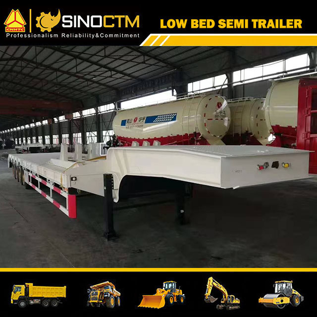 Four Axle Low Bed Semi-Trailer 