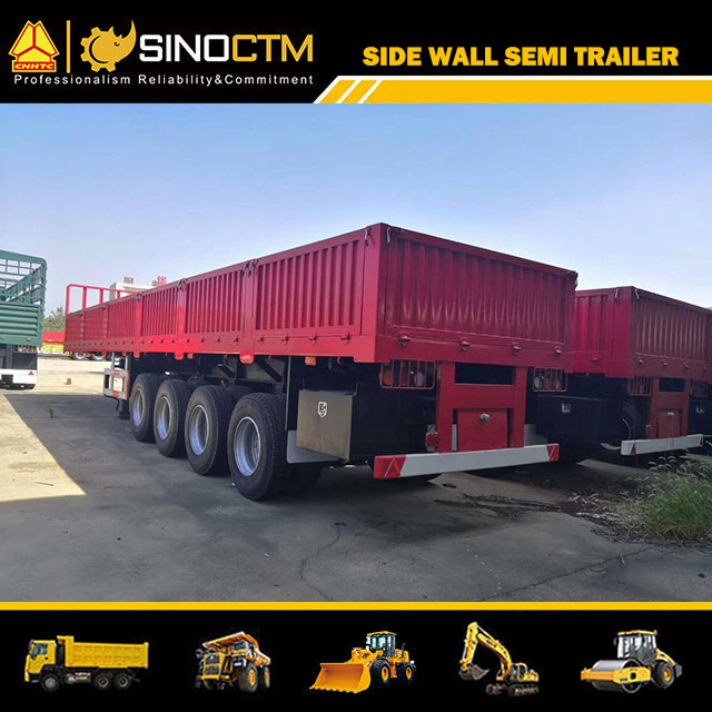 Four Axle Sidewall Semi-Trailer