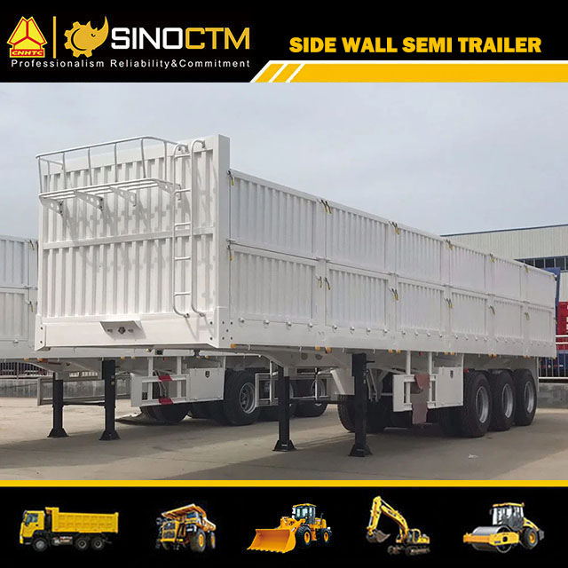 Three Axle Bulk Cargo Semi Trailer for Goods Transport