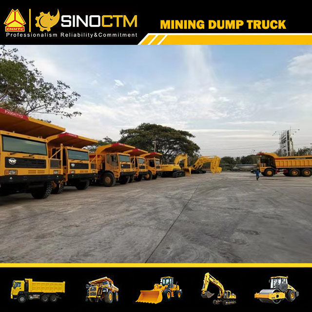 Tri Axle Manual Mining Dump Truck