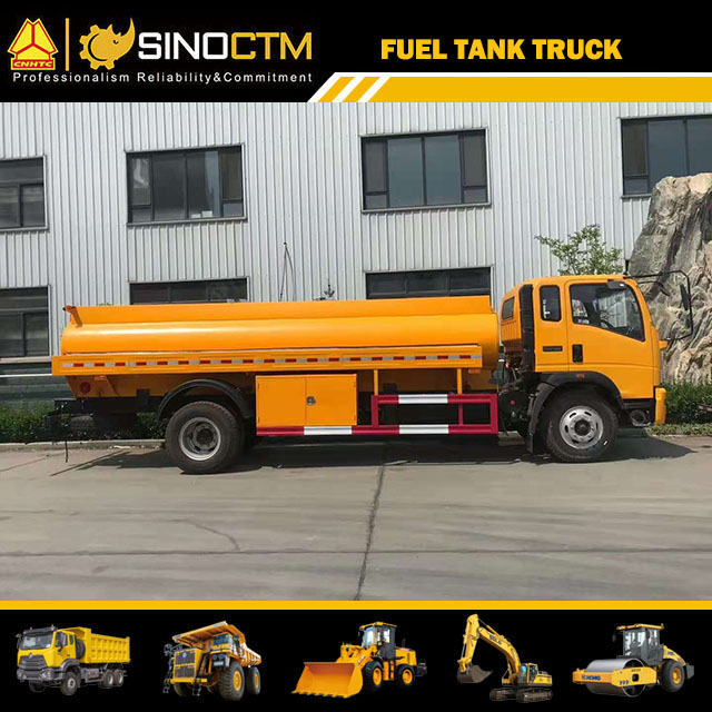 Low Profile Hydraulic Fuel Tank Truck For Transportation