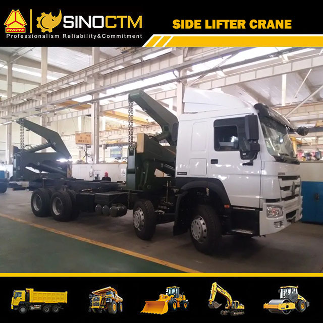 SINOTRUK HOWO 8x4 Vehicle Side-lifter Crane Truck