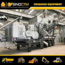 Tyre Wheel Mobile All in One Impact Crushing Plant 