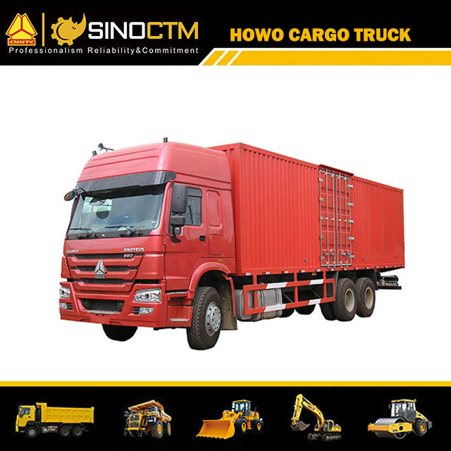 SINOTRUK HOWO 6X4 Van Cargo Truck 30ft