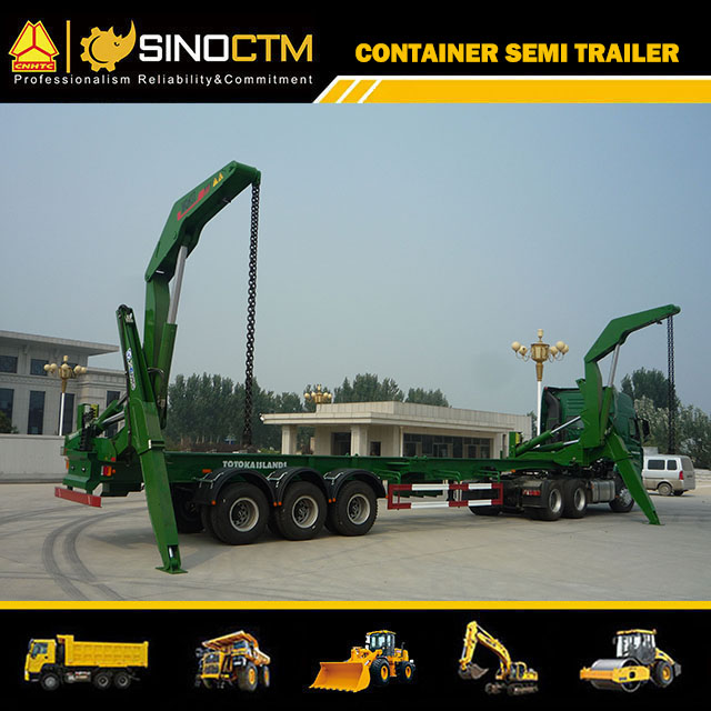 Three Axle Side Lifter Crane Semi-Trailer