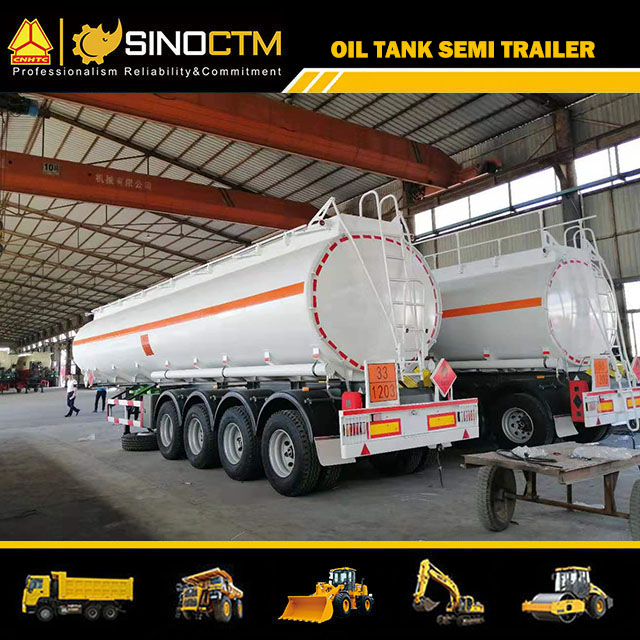 Four Axles 60cbm Oil Tank Semi-trailer