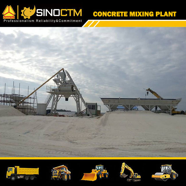 Concrete mixing plant HZS50