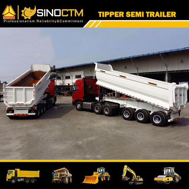 Three Axle U Shape Tipper Semi-Trailer